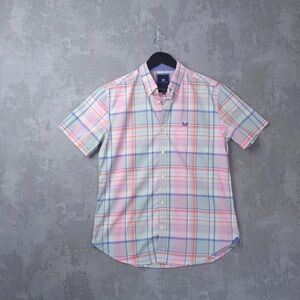 Men's Pastel Plaid Button-Down Shirt